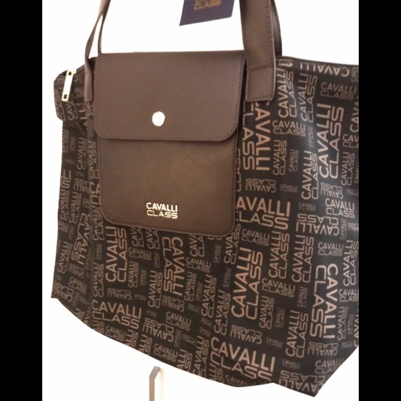 5/30% off - Just Cavalli Cavalli Class Roberto Cavalli Tote Bag Brown - Picture 2 of 4